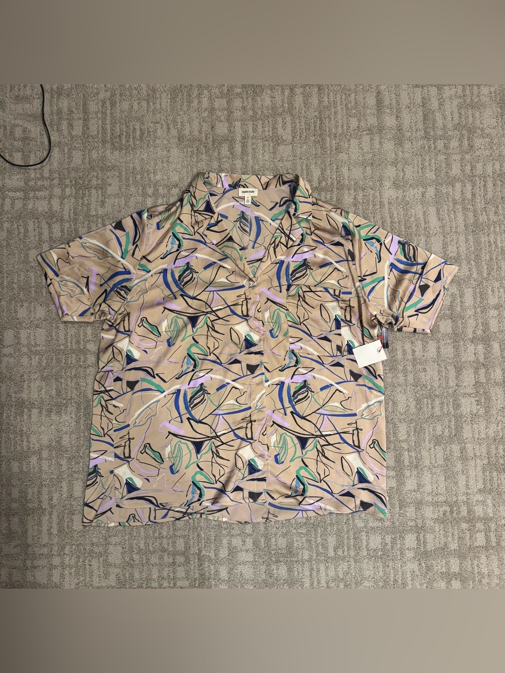 Open Edit Short-Sleeve button up Size 2xl vintage style